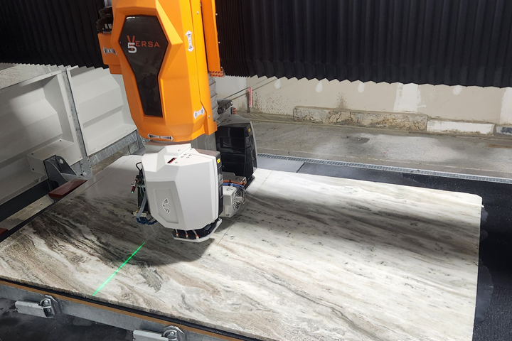 Photo of an installed Versa 5 that is a CNC Saw at a customer facility
