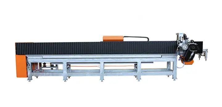 Miter X side angle of machine